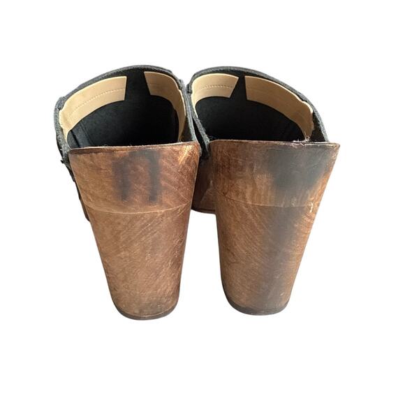 Swedish Maguba Chicago Matte Black Leather Clogs Size 40 / US 9.5 - Picture 5 of 7